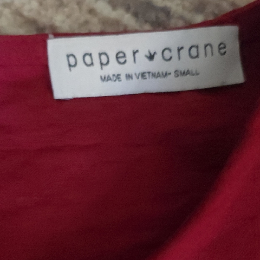 Paper Crane Red Two-Piece Set - Picture 6 of 7